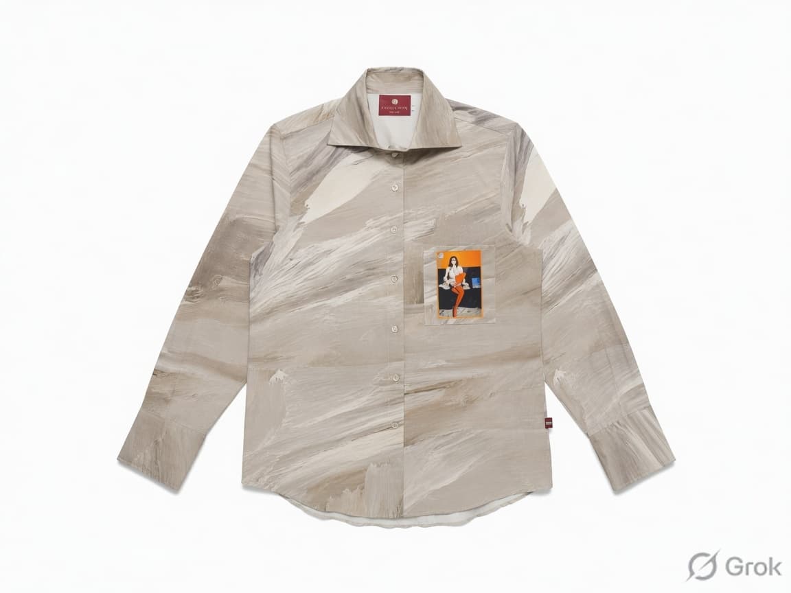 Lady Frame Printed Shirt - cloth image 1