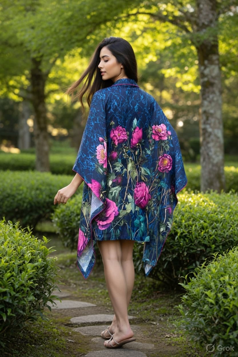 Rose Printed kaftan