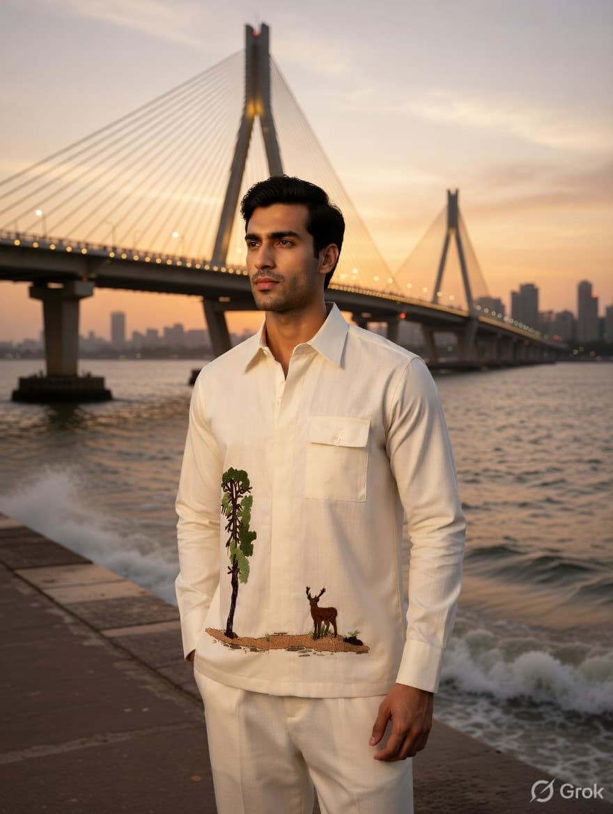Dear Front Embroidered Shirt