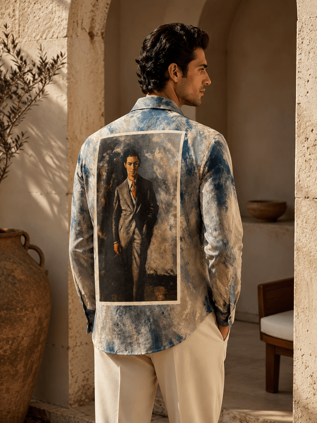 Men Frame Printed Shirt